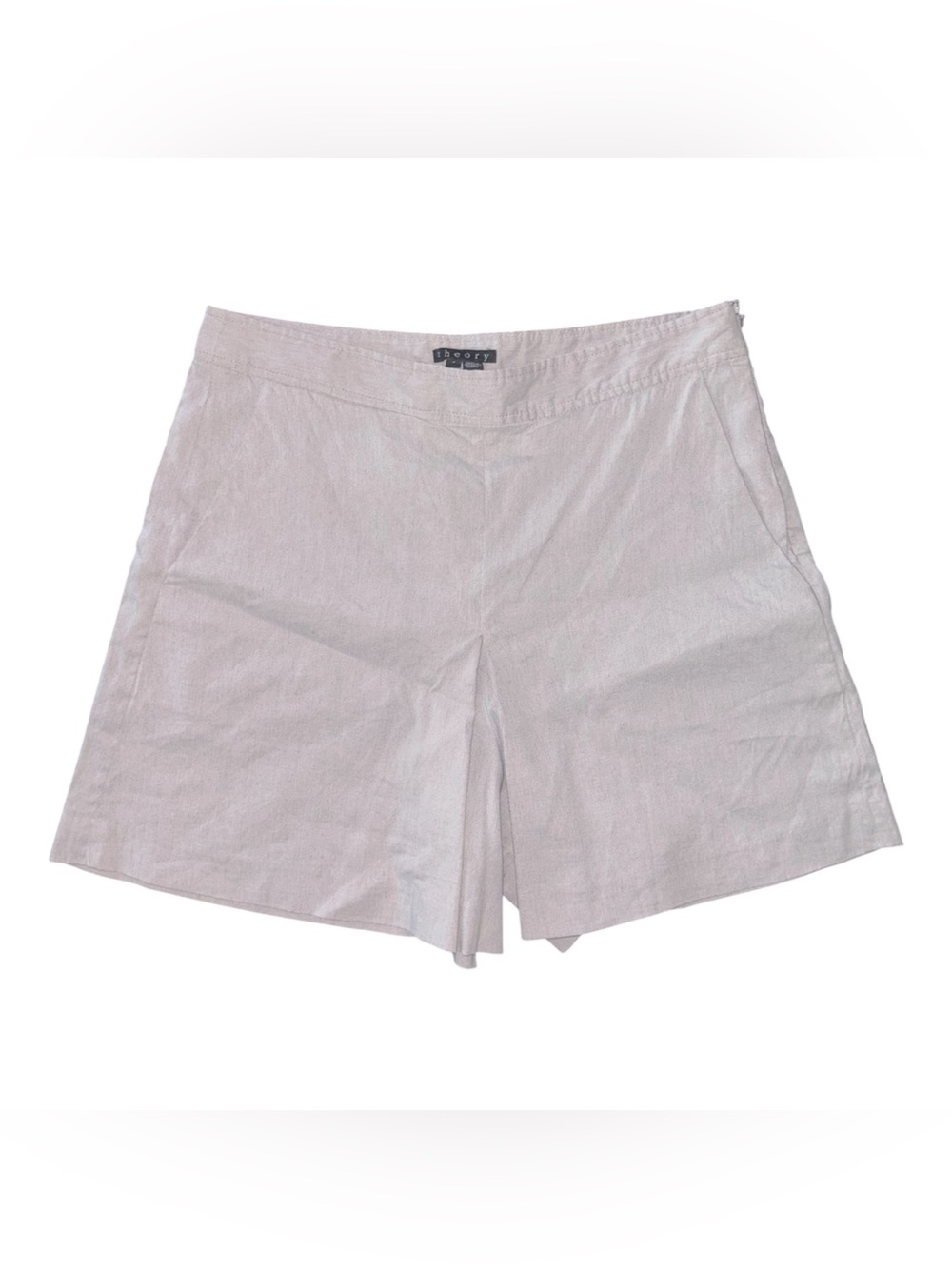 Theory Light beige  Women’s Linen-Blend Shorts size 4